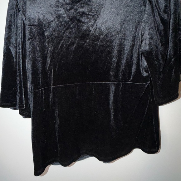 Knox Rose Ebony Velvet Blouse V Neck Size Large 
New With Tags - Picture 4 of 6